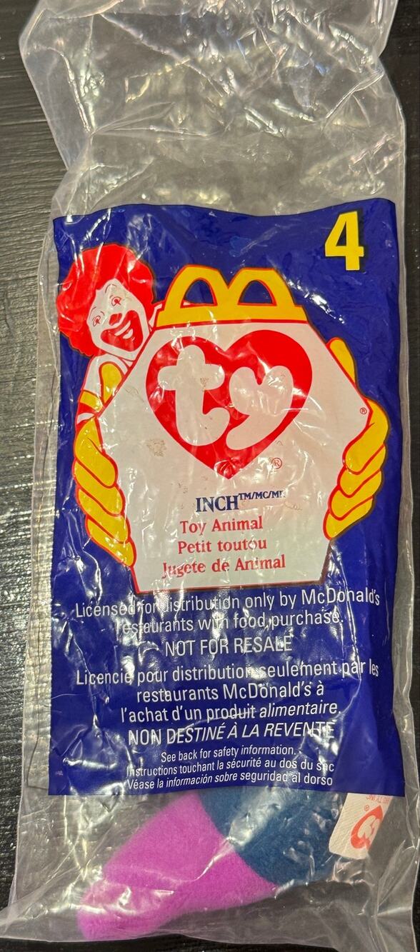 McDonald's Ty Beanie Baby 1998 Inch the Inchworm #4
